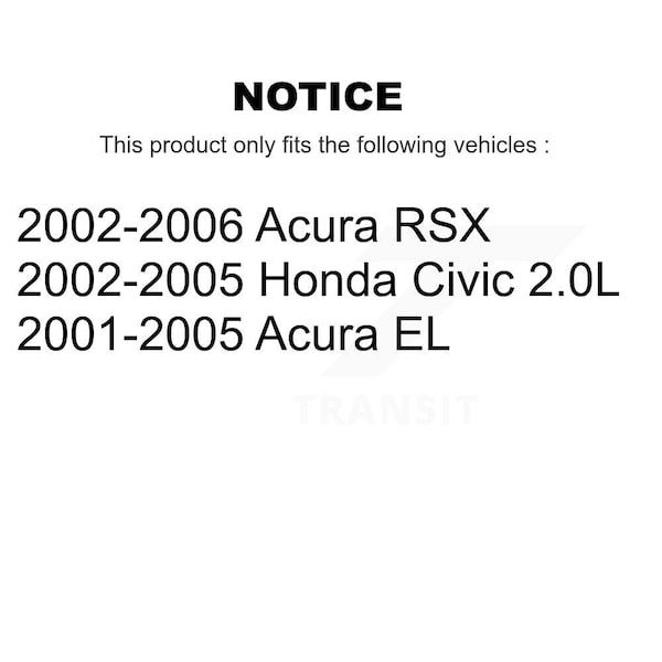 Rear Brake Caliper Left Right Side Driver Passenger Kit For Honda Civic Acura RSX EL